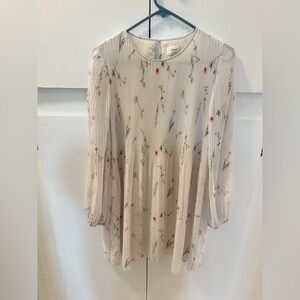 Wilfred Cream Floral mini dress